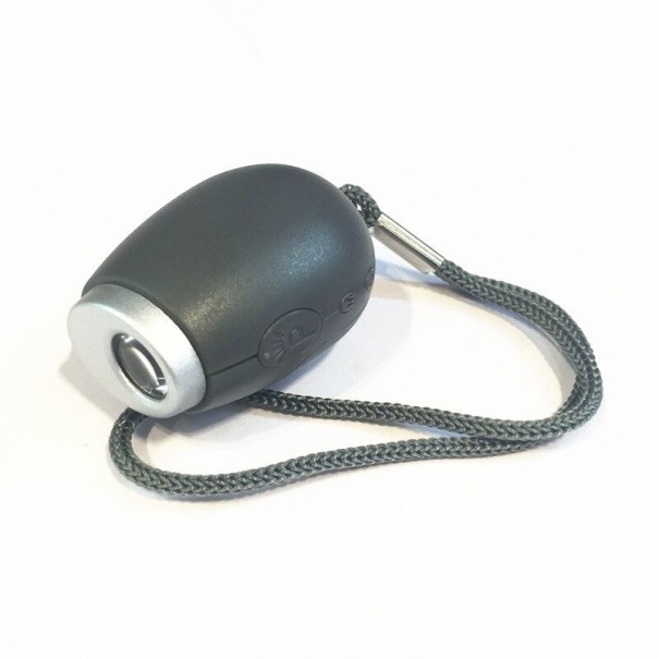 Sleutelhanger met klokprojectie zwart