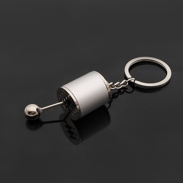 Sleutelhanger voor versnellingspook zilver