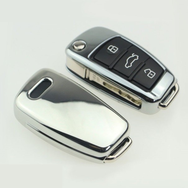 Sleutelhoesje voor Audi zilver