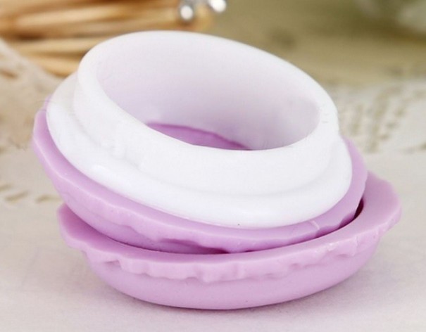 Śliczne etui na biżuterię J2962 purpurowy