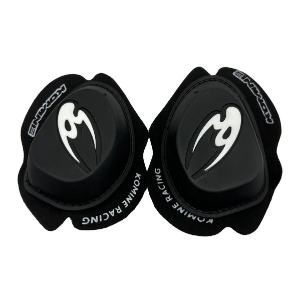 Slider professionale nero su ginocchia 16,5 x 13 cm Protezioni per ginocchia per gare motociclistiche Motocross Guida su strada Equipaggiamento 1