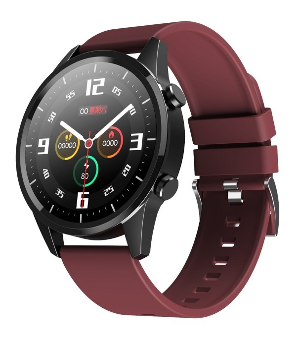 Slimme horloge K1344 wijnrood