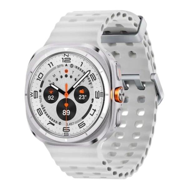 Slimme horloge Samsung Galaxy Watch Ultra 2025 LTE 64 GB Wear OS met Galaxy AI en Google Gemini Slaap- en hartslagmeting Voor sport wit