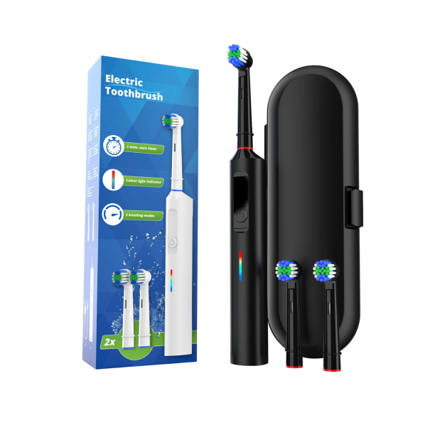 Slimme roterende elektrische tandenborstel 3 standen USB Type C-oplaadbaar Waterdicht ontwerp Compatibel met vervangende koppen 1
