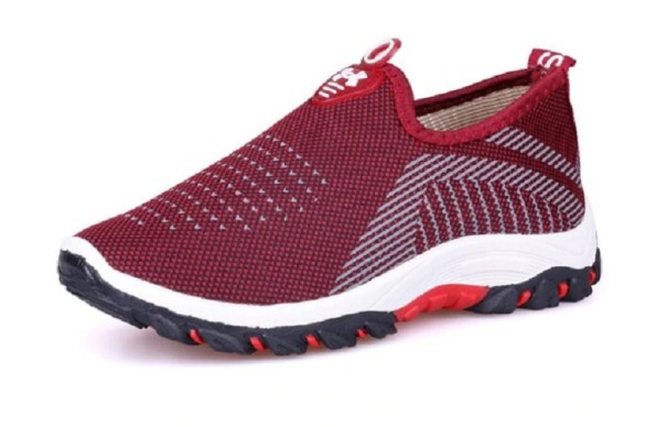 Slip-On-Sneaker für Damen weinrot 35