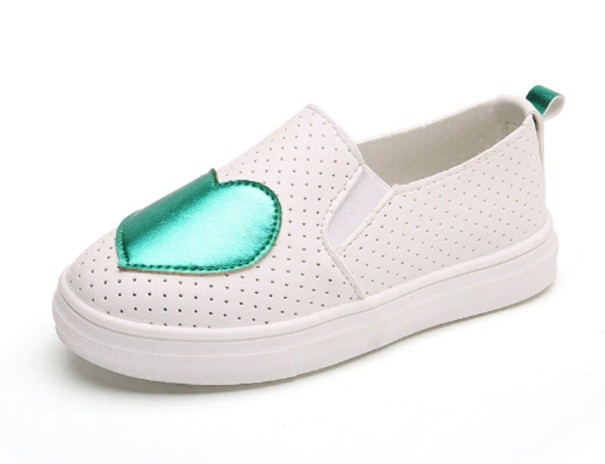Slip-on sneakers för tjejer med hjärta