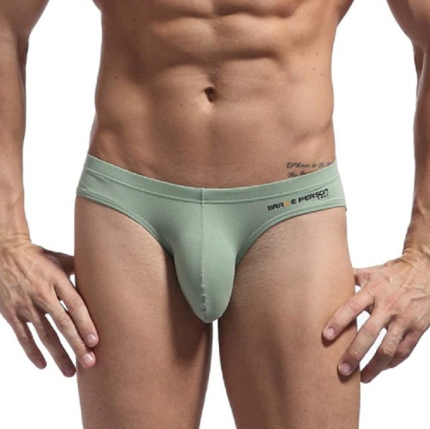 Slips confortables pour hommes vert clair XS
