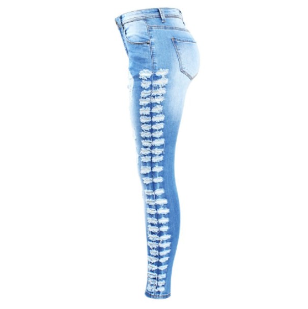 Slitna jeans för kvinnor