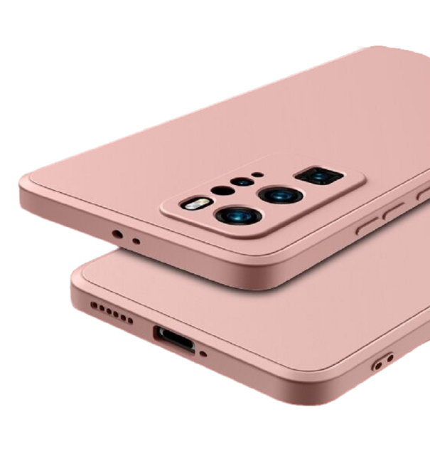 Slitstarkt silikonfodral för Huawei Mate 30 Pro gammelrosa