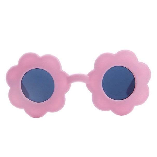 Slnečné okuliare pre bábiku v tvare kvetu ružová
