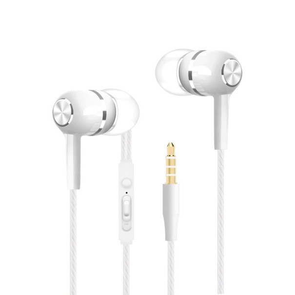 Sluchátka 3.5 mm jack A3039 bílá