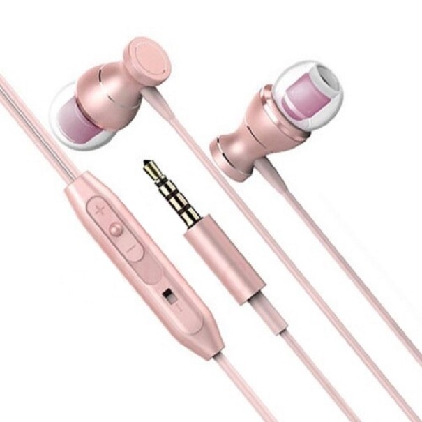 Sluchátka s mikrofonem K2011 růžová