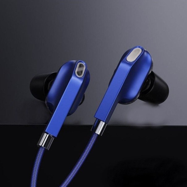 Słuchawki basowe z mikrofonem K1854 niebieski