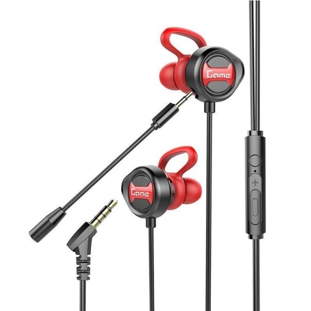 Słuchawki z mikrofonem K2076 czerwony