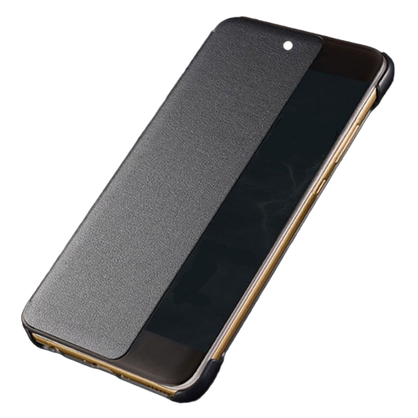 Smart Clear View Flip-fodral för Huawei P40 grå