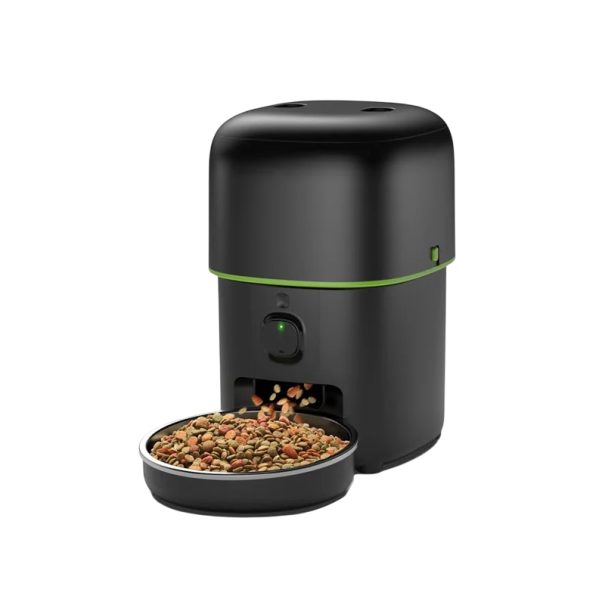 Smart Feeder for Dogs and Cats 2 L 2.4/5GHz WiFi with Tuya App 1080p Camera and Two-Way Audio Stainless Steel Bowl Automatic Feeding 1