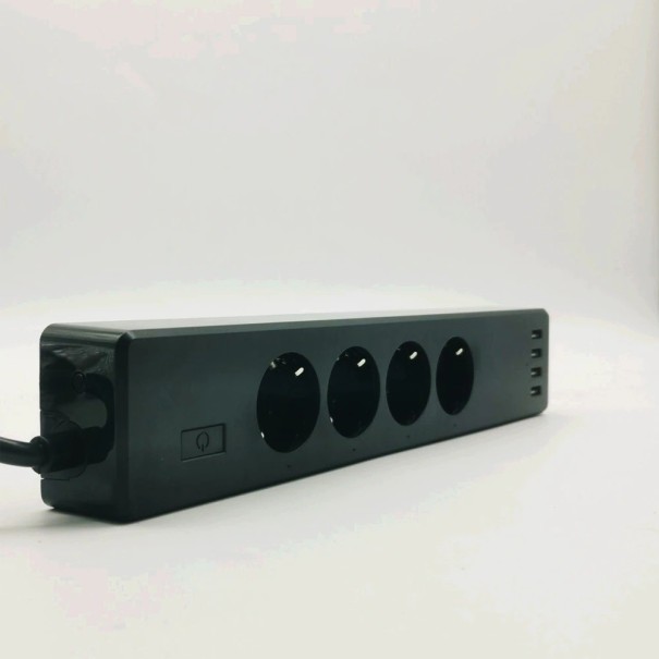 Smart förlängningssladd 4x uttag, 4x USB 1,8 m vit