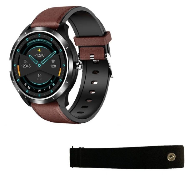 Smart Sports Watch with Chest Strap K1464 dark brown 1