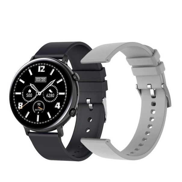 Smartwatch mit Ersatzarmband A2867 grau