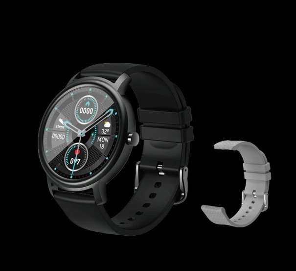 Smartwatch mit Ersatzarmband K1186 silbern 1