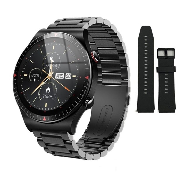 Smartwatch mit Ersatzarmband K1413 schwarz