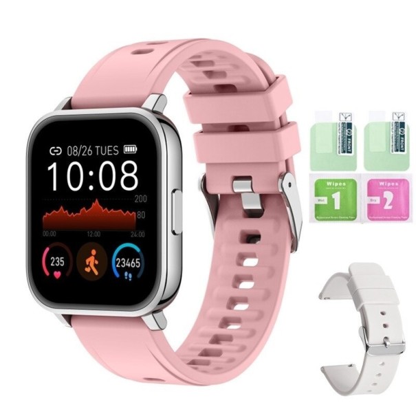 Smartwatch mit Ersatzarmband und Schutzfolie 1