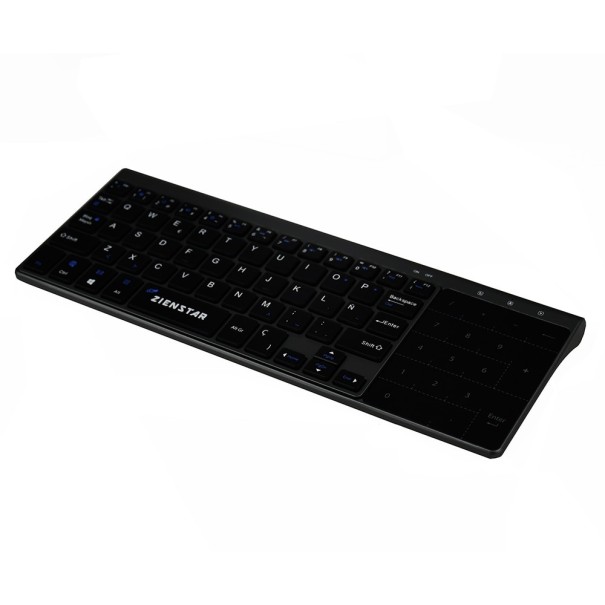 Smukła klawiatura bezprzewodowa z panelem dotykowym / klawiaturą numeryczną K353 1
