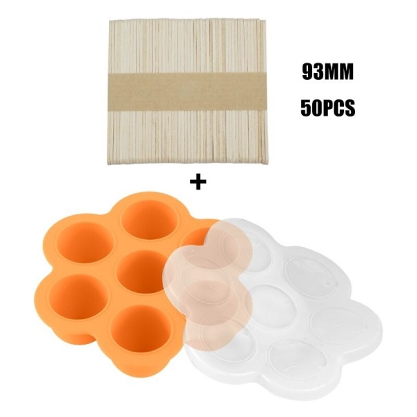 Snack Bowl for Children with Sticks 50 pcs orange