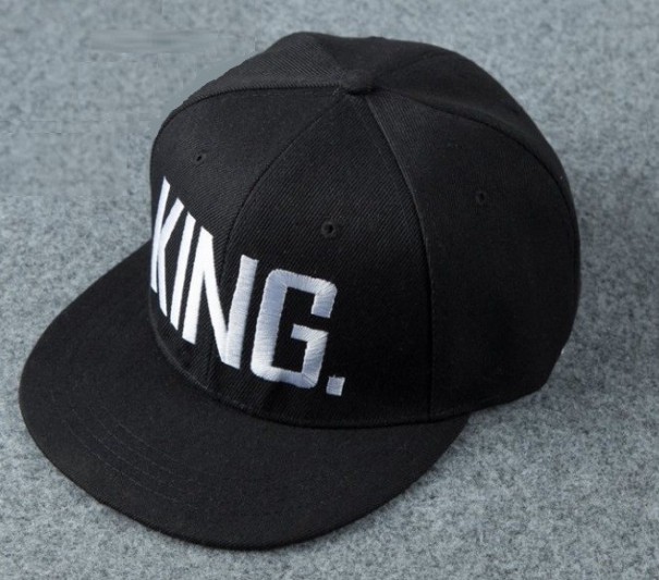 Snapback King & Queen J2259 King - schwarz