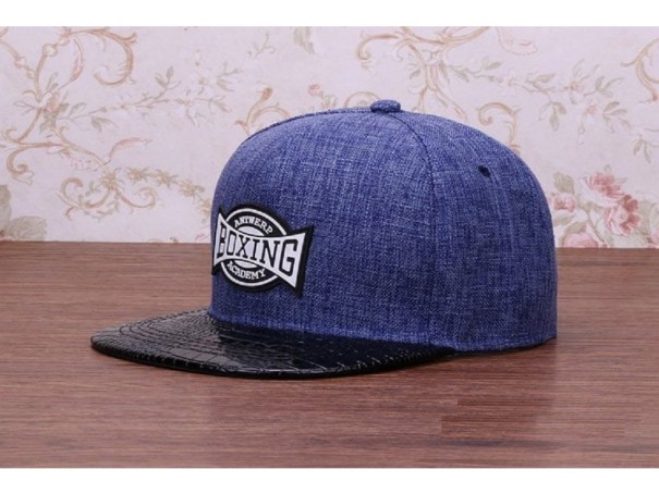 Snapback-lippis, jossa on Nyrkkeily-teksti J2260 sininen