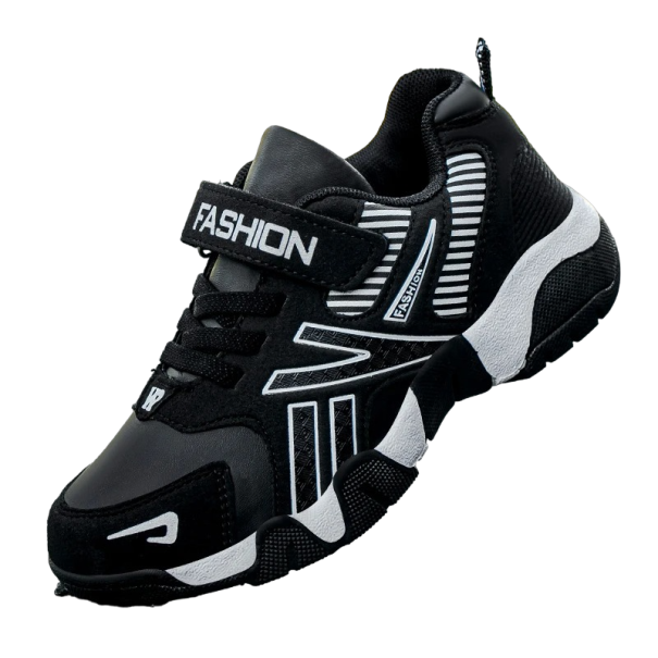 Sneakers sportive per ragazzi Scarpe per bambini Calzature casual per ragazzi Scarpe sportive per bambini 7 - 12 anni nero 35