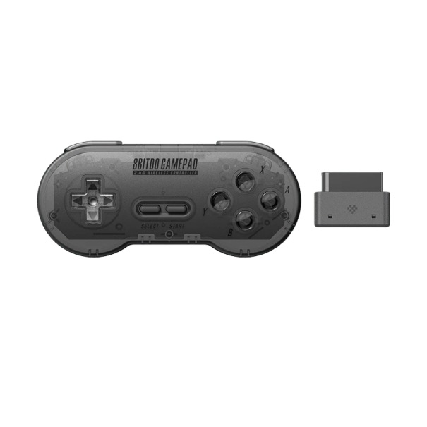 SNES/SFC Gamepad vezeték nélküli játékvezérlő 180 mAh-s vevővel 14,4 x 6,5 x 2,3 cm 1