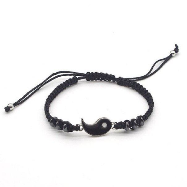 Snorarmbånd Yin og Yang J112 sort 2