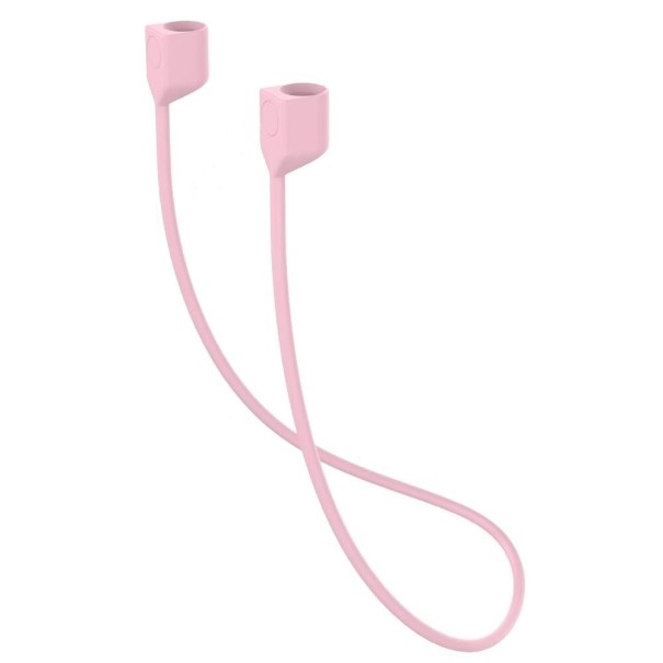 Snur de gât din silicon cu magneți pentru Apple Airpods 2 3 roz deschis