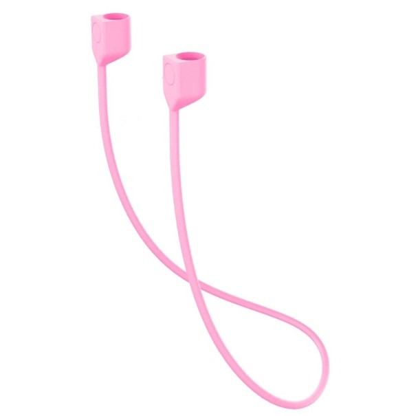 Snur de gât din silicon cu magneți pentru Apple Airpods 2 3 roz