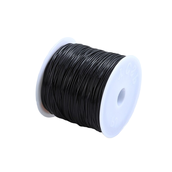 Snur de margele 0,8 mm x 50 m negru