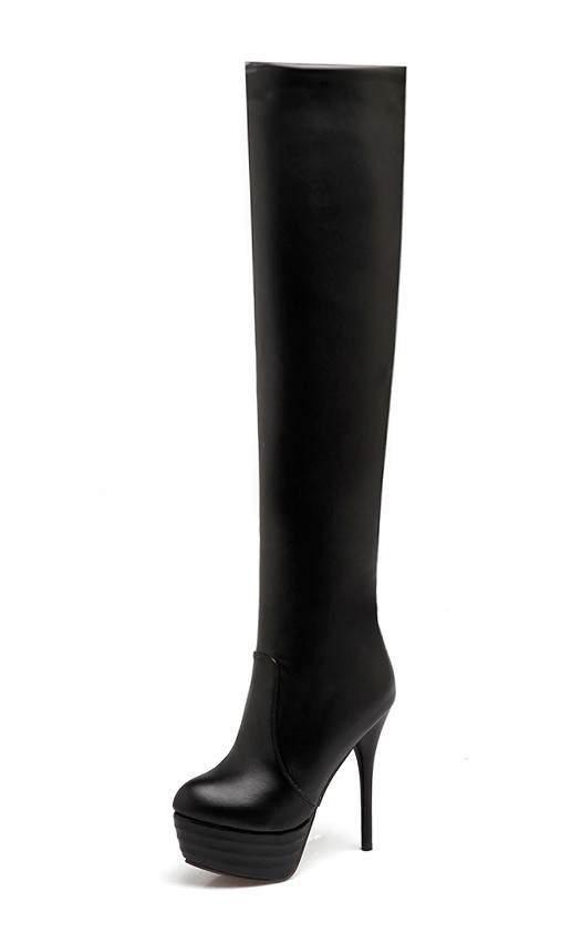 Snygga over-the-knee stövlar J2283 svart 38