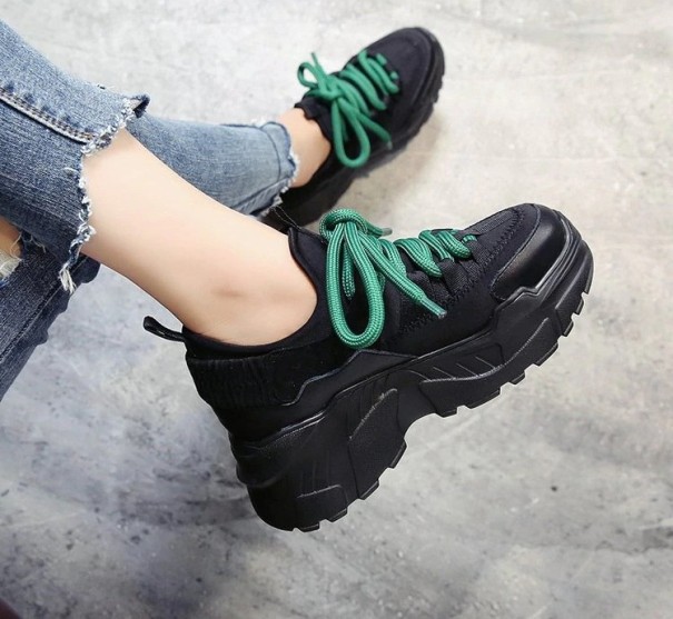 Snygga plattformssneakers för kvinnor J1170