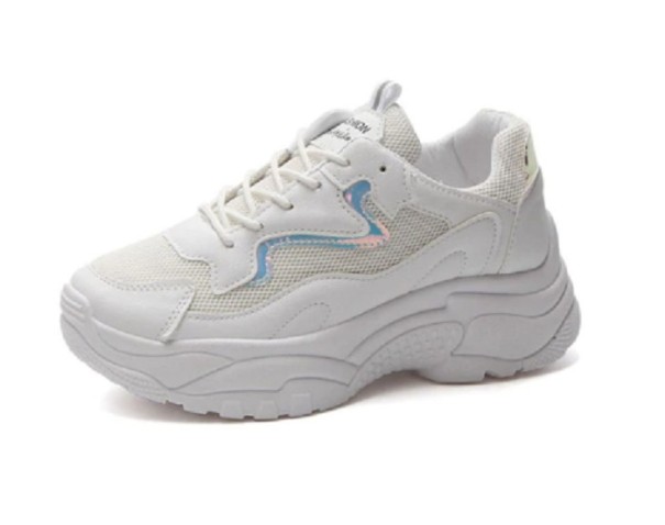 Snygga sneakers för kvinnor A2493 blå 37