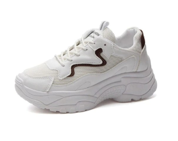 Snygga sneakers för kvinnor A2493 vit 38