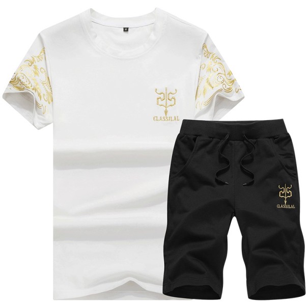 Snyggt herrset - T-shirt och shorts J2289 svart M