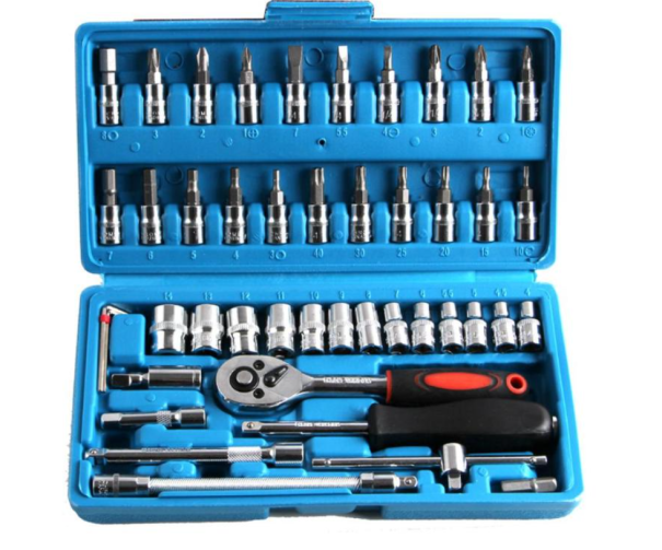 Socket Set with Ratchet 46 pcs 1