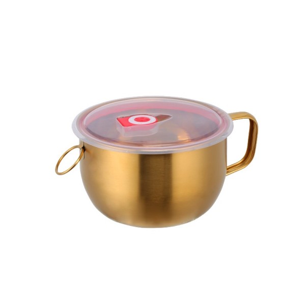 Soepkom van roestvrij staal goud