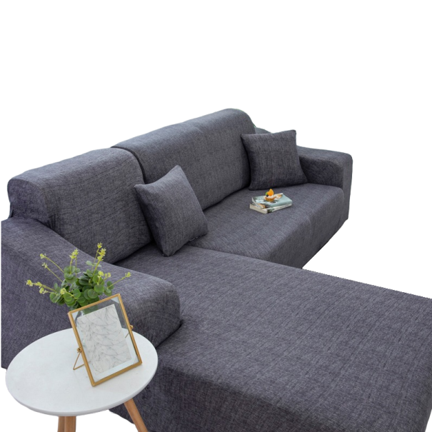Sofföverdrag Z145 mörkgrå 3-sits soffa (190 - 230 cm)
