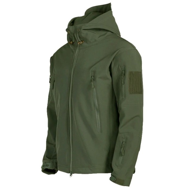 Softshelljack voor heren S14 legergroen XXS