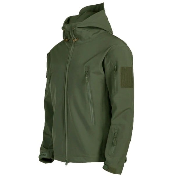 Softshelljack voor heren S14 legergroen XXS