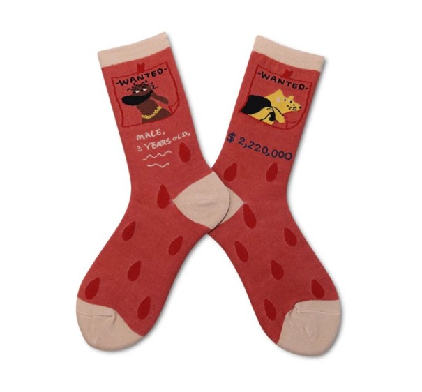 Sokken met verschillende borduursels 3