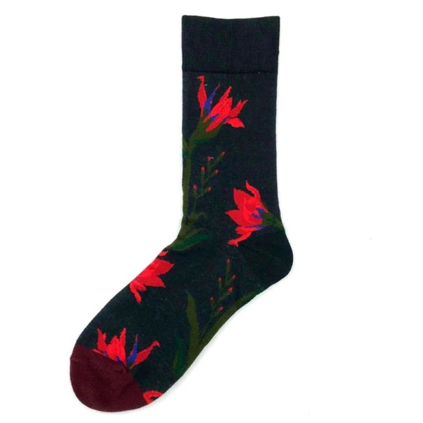 Sokker med blomsterprint 3