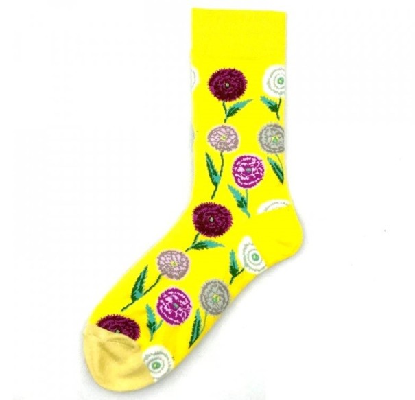 Sokker med blomsterprint 4