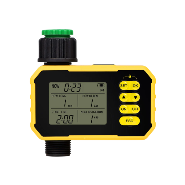 Solar Automatic Irrigation Timer with LCD Display USB C Charging Intelligent Garden Plant Watering Control 1